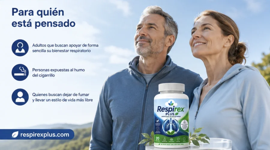 Respirex Plus — cápsulas para adultos expuestos al humo del cigarrillo