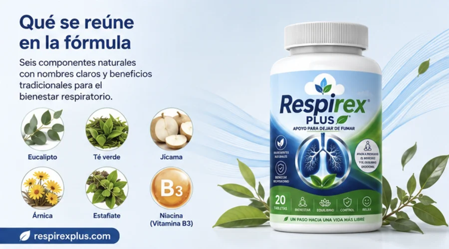 Respirex Plus — fórmula con seis componentes naturales