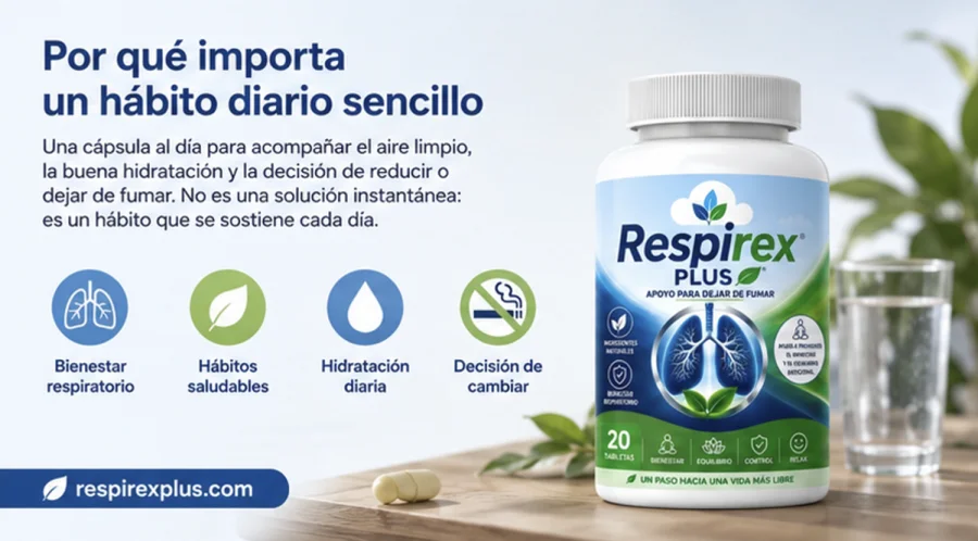 Respirex Plus — un hábito diario sencillo en cápsulas